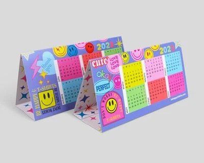 Calendario de mesa peana