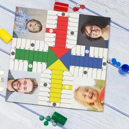 Juego del parchís con imágenes personalizadas