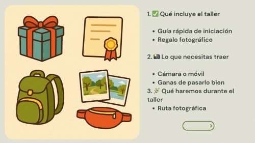 TALLER DE FOTOGRAFIA FÁCIL ZONAS NATURALES ENGANCHATE 4