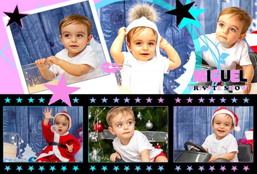 Imagen de un puzzle personalizado con imágenes de bebés