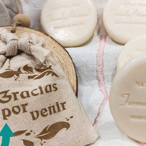 Jabón artesanal personalizado con un nombre