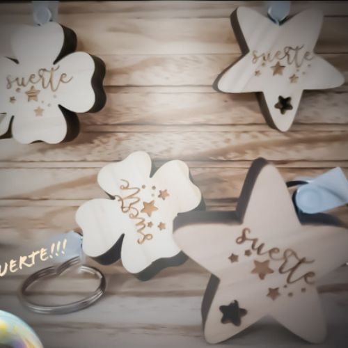 Llavero de madera personalizado